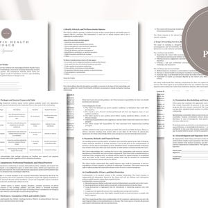Holistic Health Coach Agreement Contract Template for Wellness Coaching, Lifestyle Programs, Client Consent, and Liability Waivers image 2