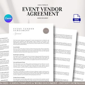 Event Vendor Agreement Template for Booth Setup Insurance Licensing Cancellation and Vendor Conduct Terms