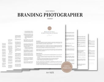 Branding Photographer Contract Template Personal Brand Photoshoot Agreement Business Content Form