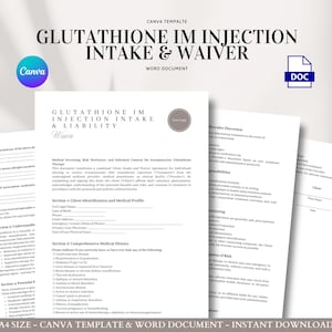 glutathione consent form pdf Glutathione Consent and Waiver Form