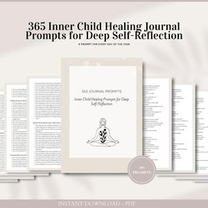 365 indicaciones para el diario de sanación del niño interior (PDF, descarga instantánea) / Indicaciones de trabajo con la sombra para una profunda autorreflexión, sanación emocional y crecimiento interior