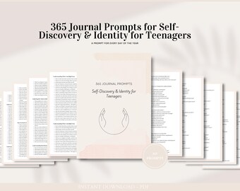 365 spunti di diario per l'auto-scoperta e l'identità per adolescenti PDF Download immediato / Mindfulness, fiducia, diario di crescita emotiva