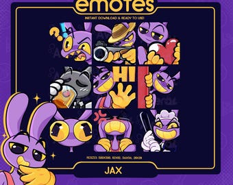 TADC Jax Serie 1 Emote Paket (9) DISCORD & TWITCH Emotes