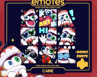TADC Caine Serie 1 Emote Paket (9) DISCORD & TWITCH Emotes