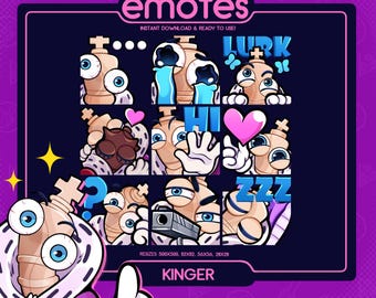 TADC Kinger Serie 1 Emote Paket (9) DISCORD & TWITCH Emotes