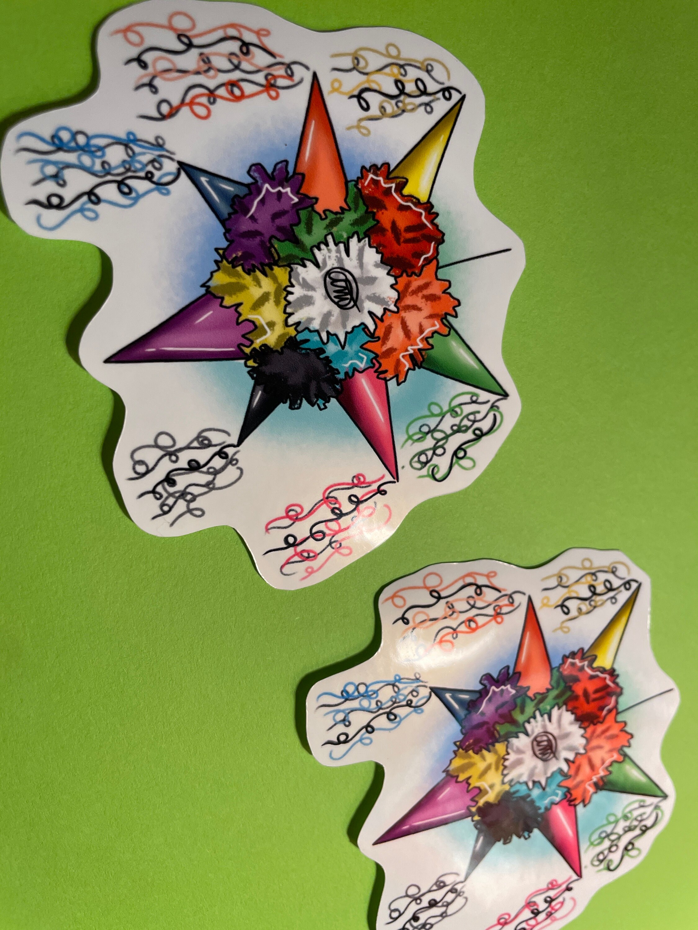 Colorful Birthday Piñata | Weatherproof Glossy Sticker - Etsy