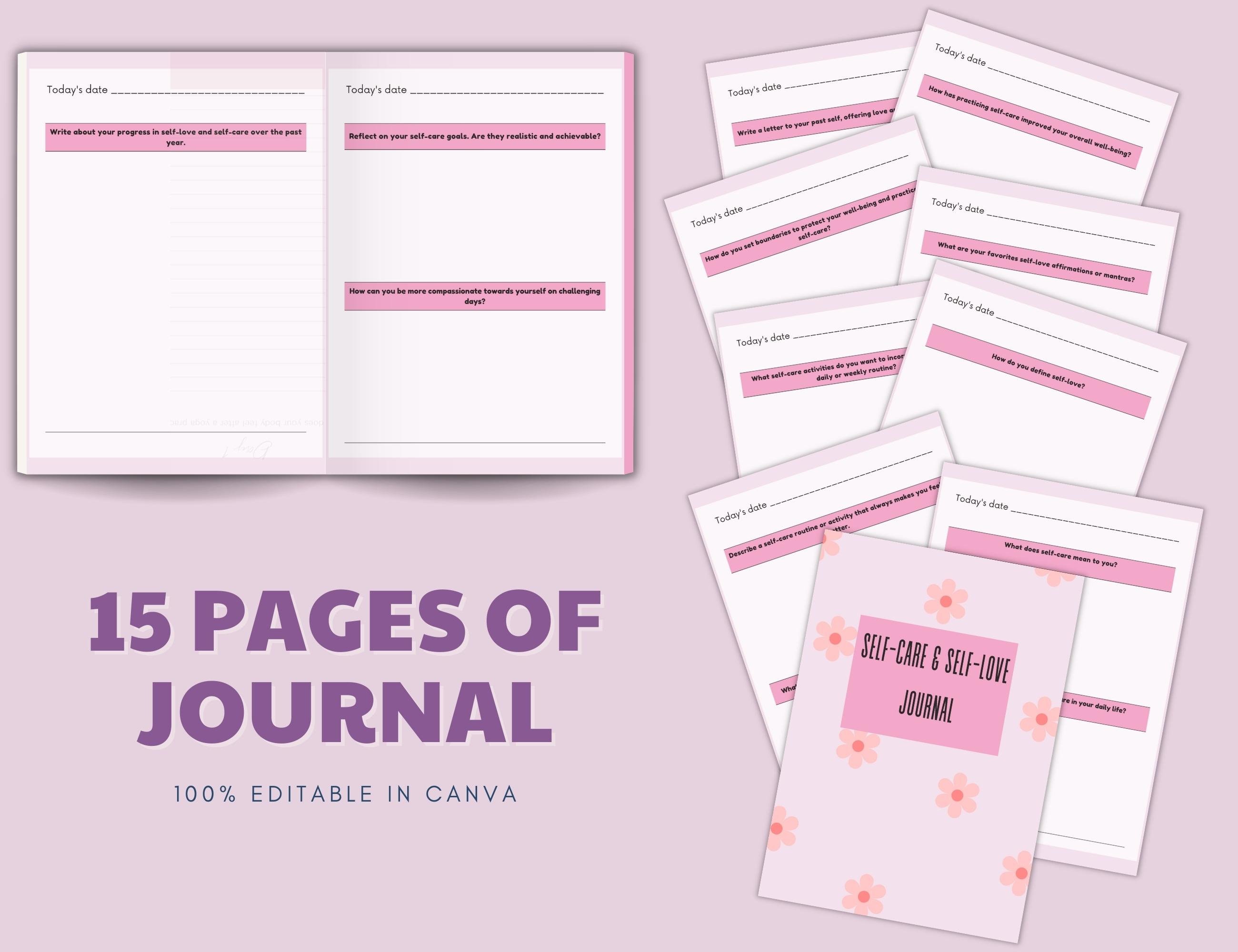 Self Love Canva Template Brandable E-course, Done for You Self Love ...
