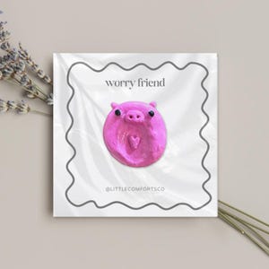 Pig Worry Stone, Handheld thumb stone, stress relief, anxiety relief stone, stress relief stone, gift for anxiety, pocket hug, palm stone