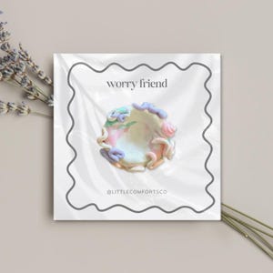 Cute Worry Stone, Handheld thumb stone, stress relief, anxiety relief stone, stress relief stone, gift for anxiety, pocket hug, palm stone
