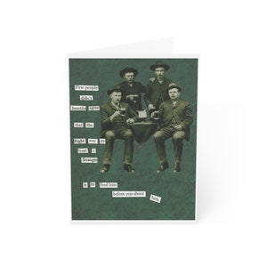 Treat a Stranger - Lustig, Snarky, Vintage leere Grußkarte | 5 "x 7" Karte |  A-7 (5,25 "X 7,25" ) Weiße Umschläge (1, 10, 30, & 50 Stück)