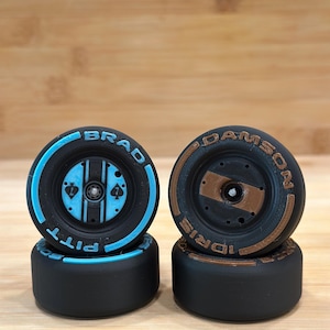 F1 Movie - Formula 1 Detailed Spinning Tire Magnet - Gift for Racing Fans - Customize
