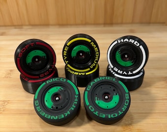 Stake Kick Sauber 2025 Special Miami Livery - Formula 1 Detailed Tire Magnet - Gift for Racing Fans - Customizable