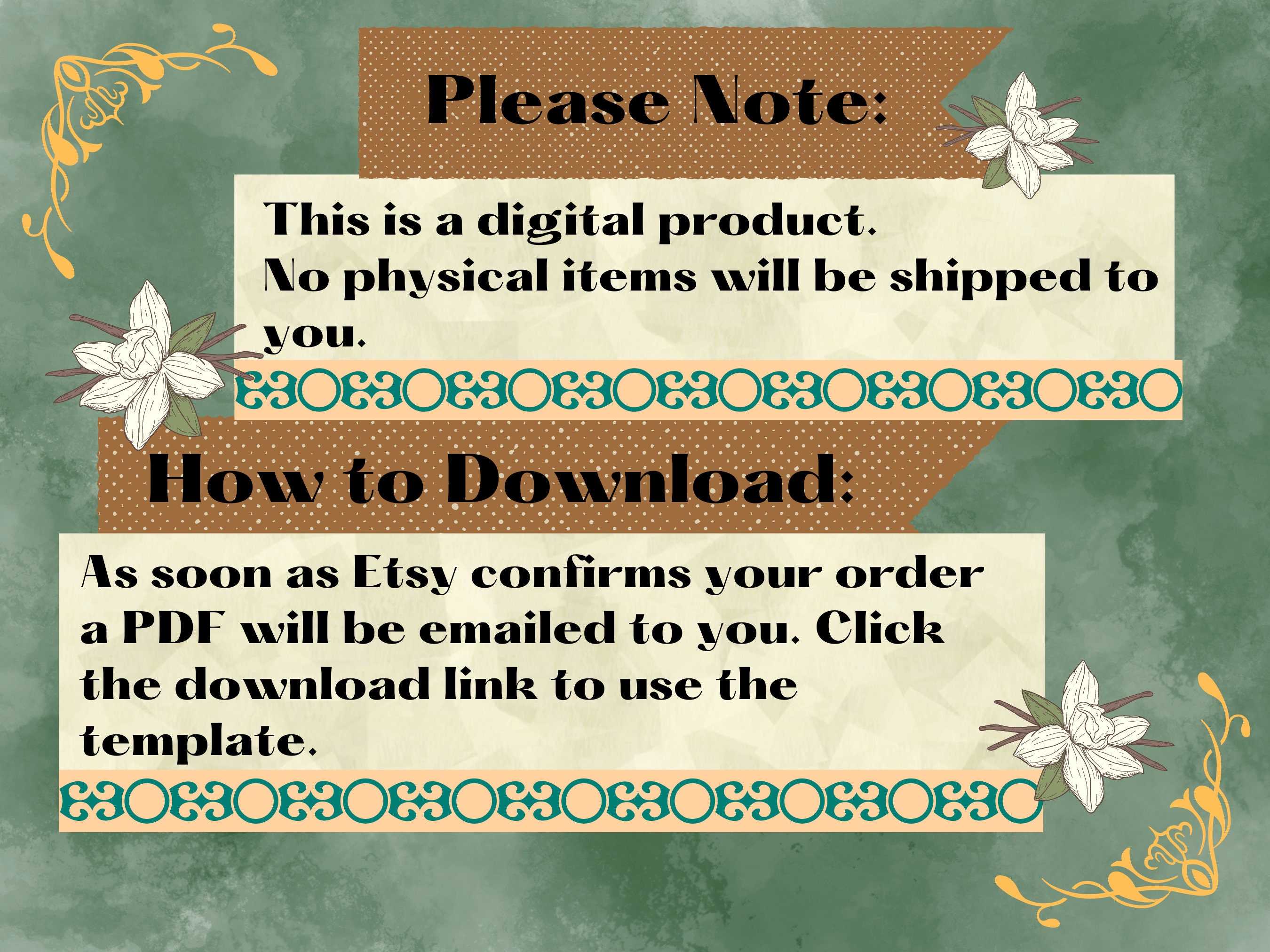 Etsy Shop Kit, Vintage Romantic Antique Etsy Shop Banners, Etsy Shop ...