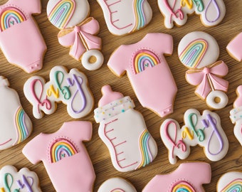 Baby Shower Cookies | Rainbow Theme