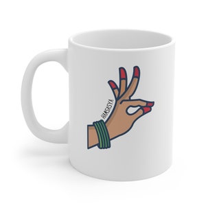 Hamsasya Mug, Bharatanatyam Mug, Indian Classical Dance Mug, Gift For Women, Samosa General