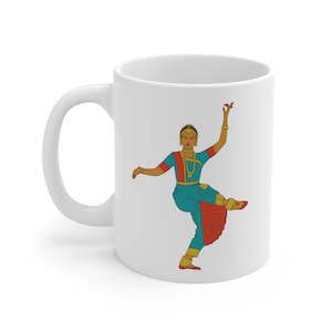 Bharatanatyam Mug, Indian Classical Dance Mug, Gift For Women, Samosa General