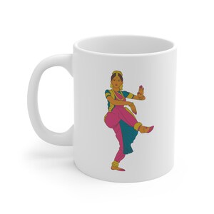Bharatanatyam Mug, Indian Classical Dance Mug, Gifts For Women, Samosa General