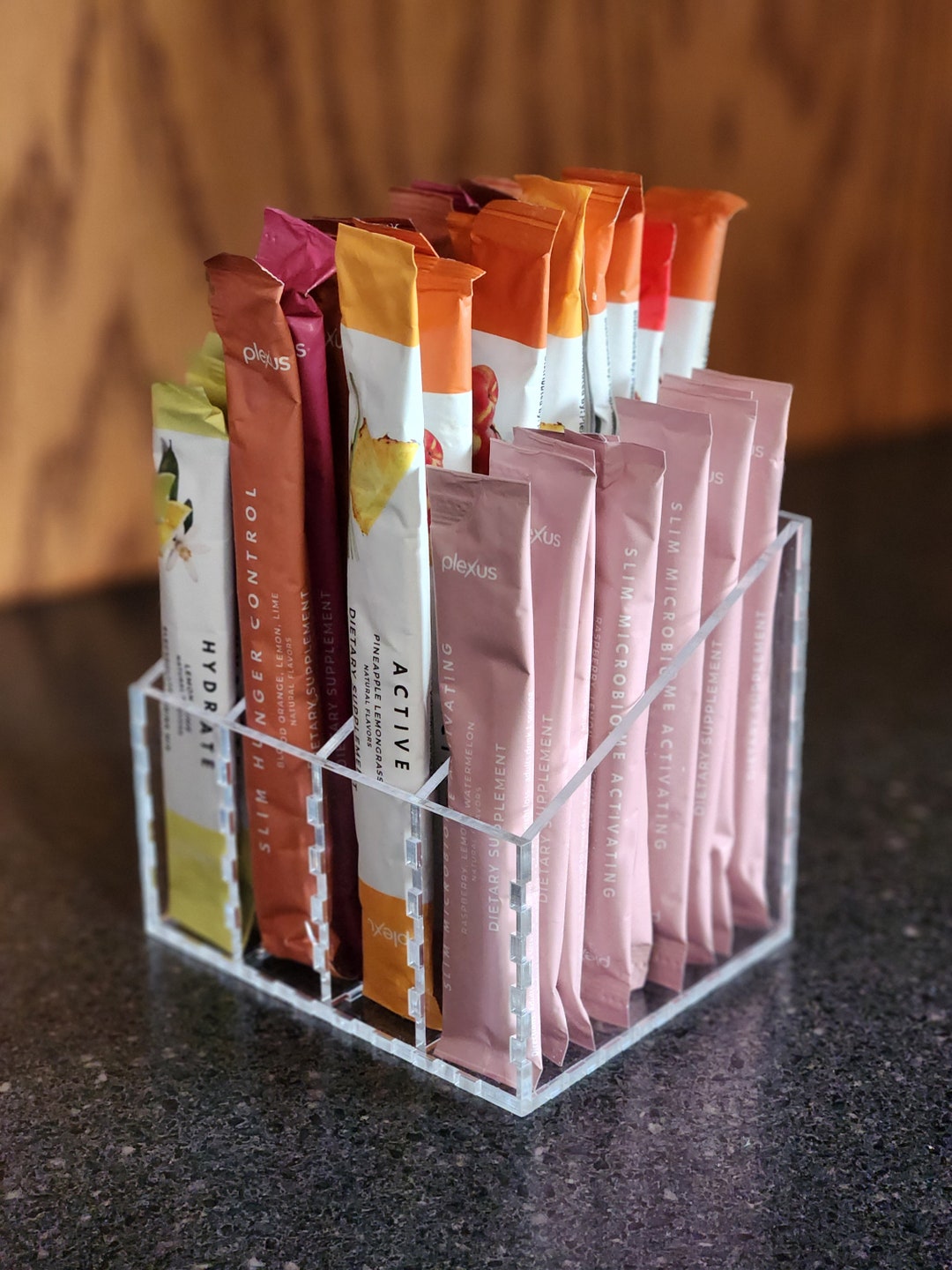 Acrylic Drink Packet Organizer – 4-slot Design - Etsy
