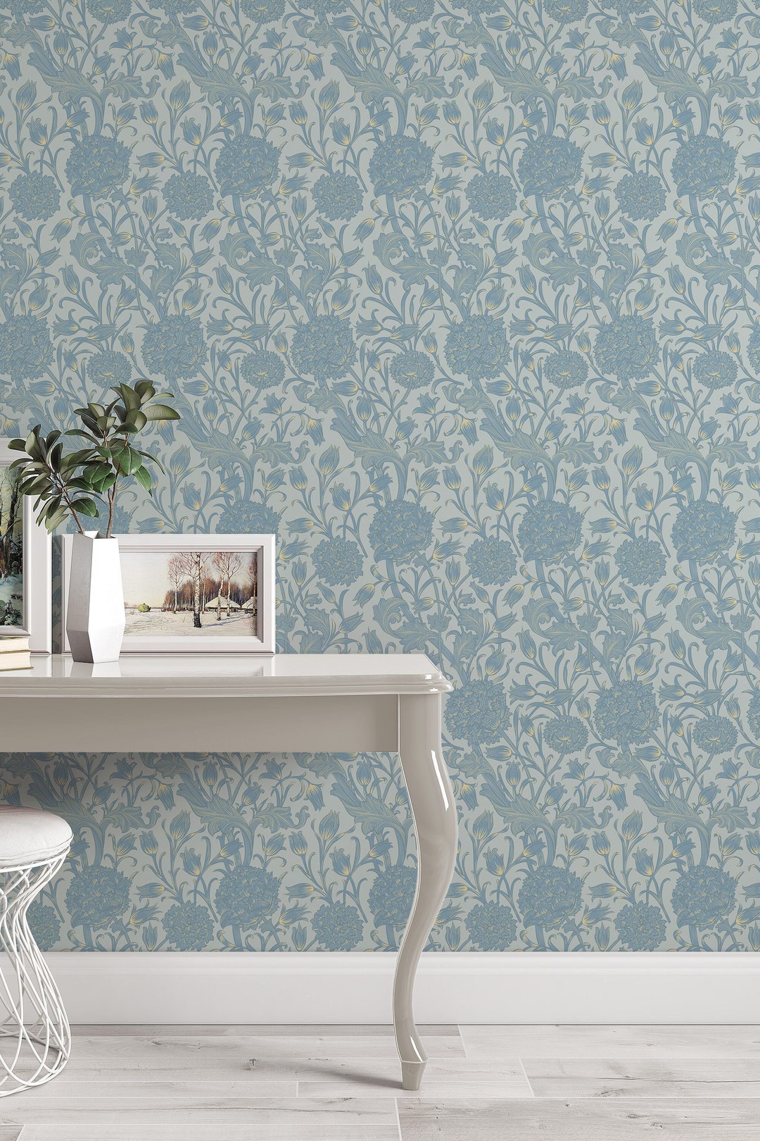 Peel and Stick Wallpaper William Morris Removable Wallpaper Etsy