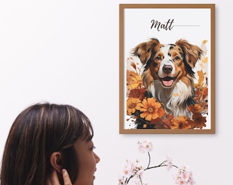 Custom Pet Portraits Using Photo |  Custom Personalized Digital Drawing  | Dogs Cats Art | Gift For Pet