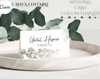 Greenery Wedding Invitation Template, Printable Wedding Invitation, Wedding Invitation, Edit with CANVA Instant Download, All set printable.