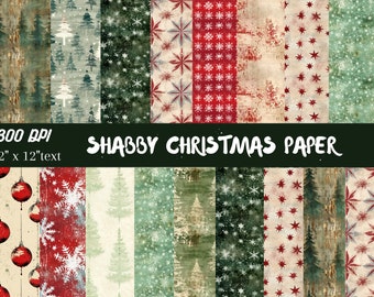 SALE Christmas digital paper red and green Christmas digital paper holiday digital paper snowflake pattern snowman stocking wraps mitten