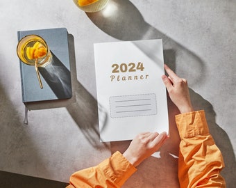 2024 Digital Planner, Dated Digital Planner, pink digital journal, Good Notes planner, iPad planner, Daily Notability Planner Digital Plan