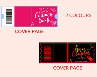 Fun Love Coupon Book - Gift for Her - 12 Funny Printable Coupons for Boyfriend / Girlfriend, Anniversary. Valentines Day Gift Him PDF PPT