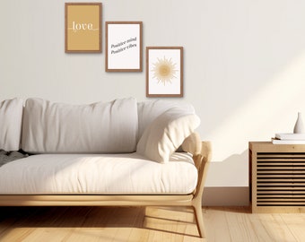 Digital Motivational Posters, Set of 3 PRINTABLES,  Décor Home, Motivation Wall Art, Inspirational Work Quotes, Modern Home Office Prints