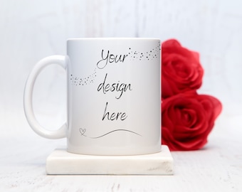Mug mockup, blank mug, mock ups, coffee mug mock up, mug mockups, pod ceramic cup, white cup mock up 11 oz with blank smart object elegant