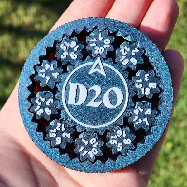 TEXTURED D20 Spinner V2 |  Knurled Grip!  |  IMPROVED Design  |  Fidget Toy | EDC | InnocentZombie