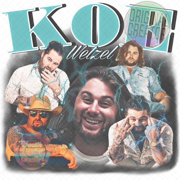 90s vintage bootleg KOE WETZEL SUBLIMATION design, Koe Wetzel clipart, Koe Wetzel Sublimation, 90s style sublimation, Koe Wetzel Mugshot png