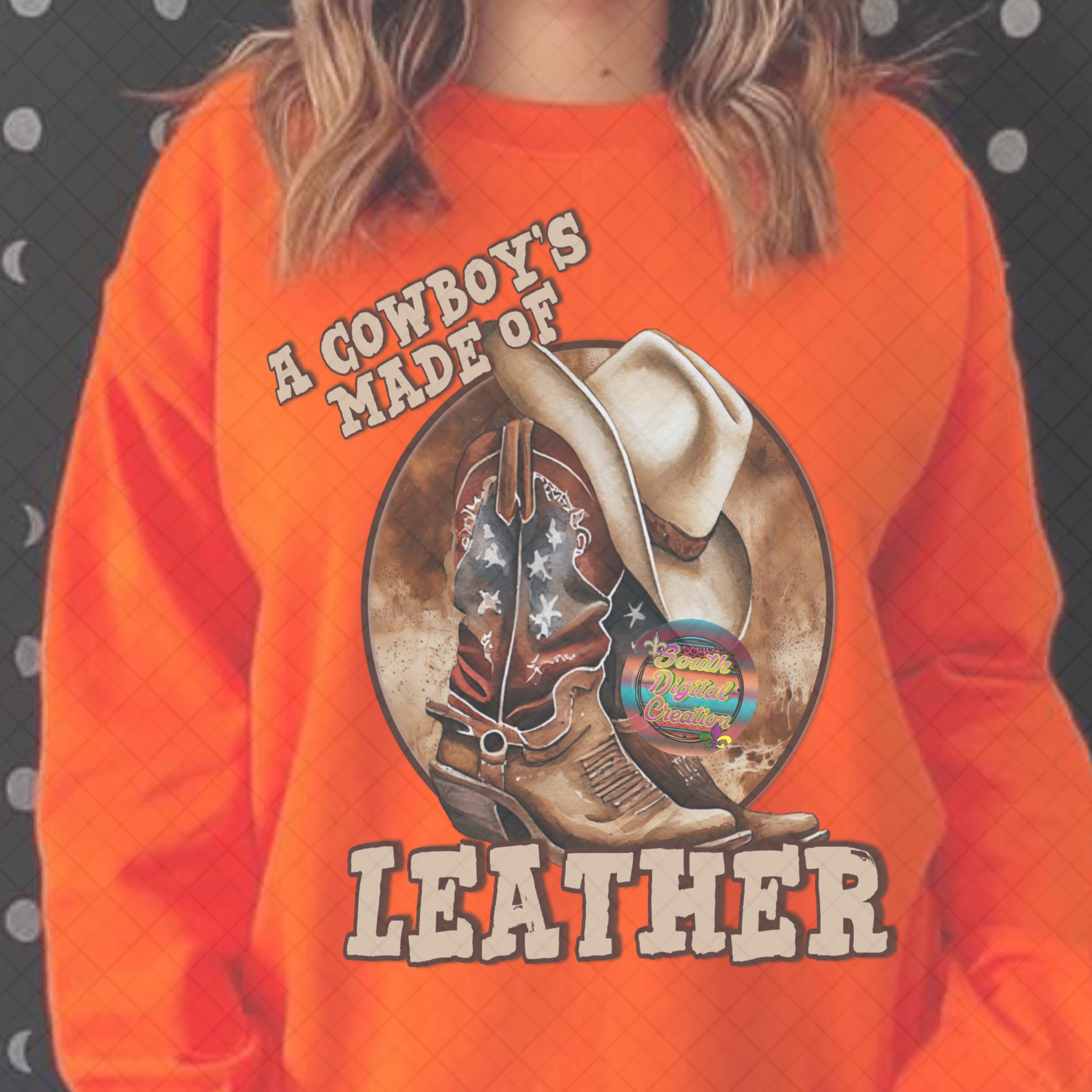 Leather Cody Johnson SUBLIMATION DTF PNG, Cowboy Sublimation, Cody