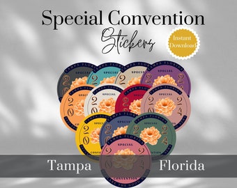 2024 Special Convention Sticker | Instant Download Gifts for Convention 2024 Digital Stickers |Special Convention Stickers for Tampa Florida