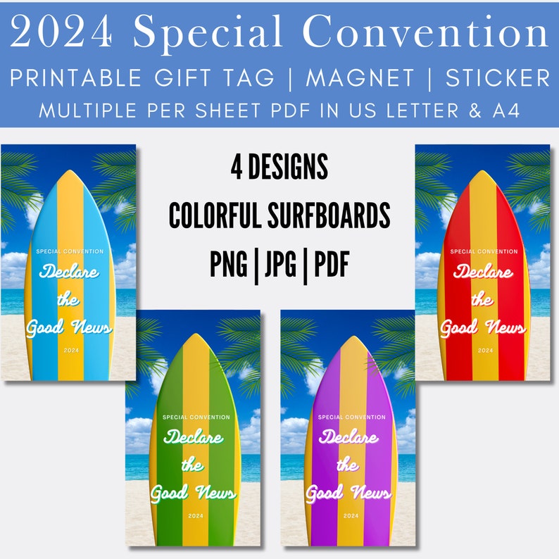 Special Convention 2024 Gift Tag Instant Download Gift for