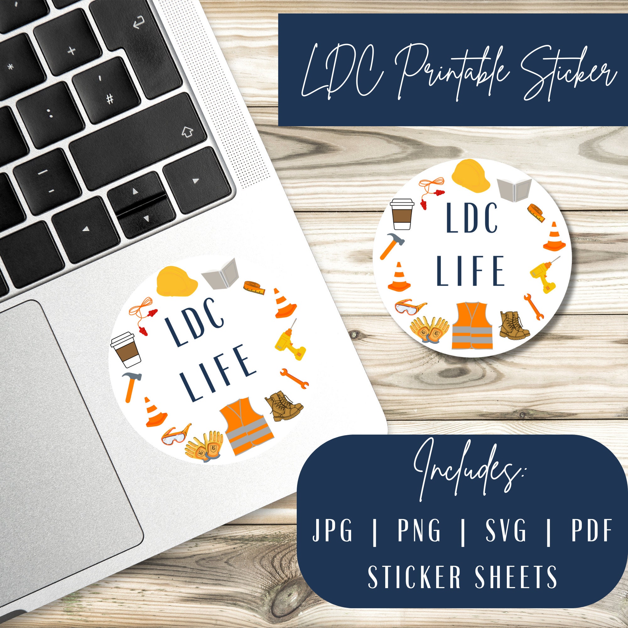 Ldc Sticker Design LDC Clipart | Kids Clipart | LDC Digital Download Printable Sticker ...
