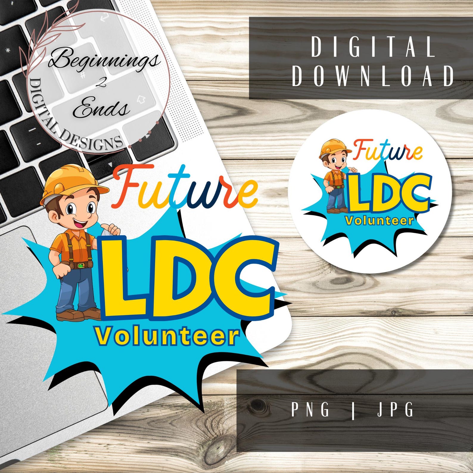 Ldc Sticker Design LDC Clipart Graphic | Kids Clipart | PNG Printable Sticker for Tots ...