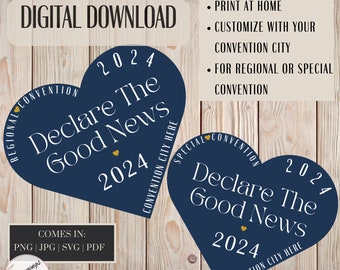 2024 Special Convention Regional Convention Printable Sticker Digital Download | Customize with your Regional or Special Convention Location