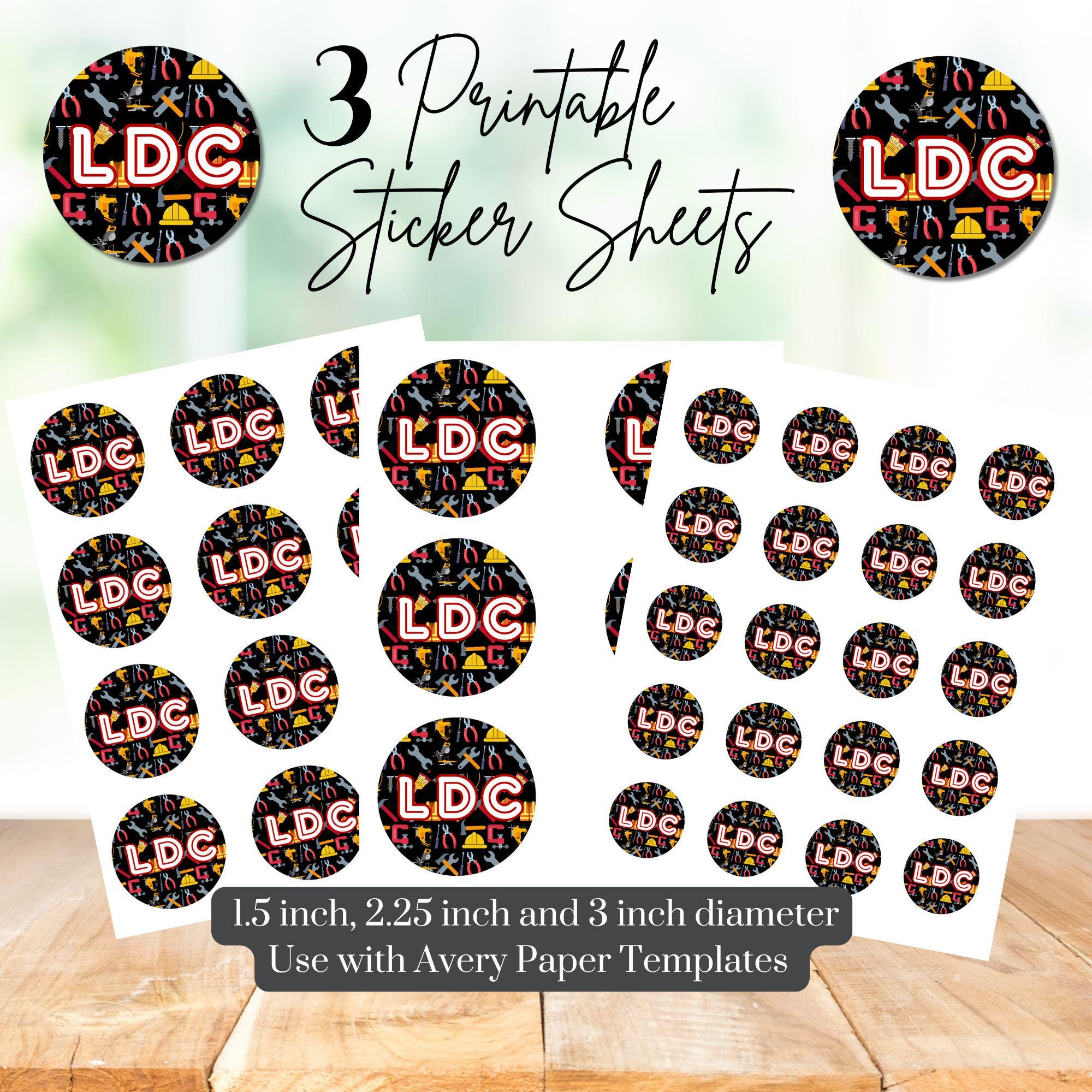 Ldc Sticker Design LDC Clipart Download | Kids Clipart | Digital PDF Printable Stickers ...
