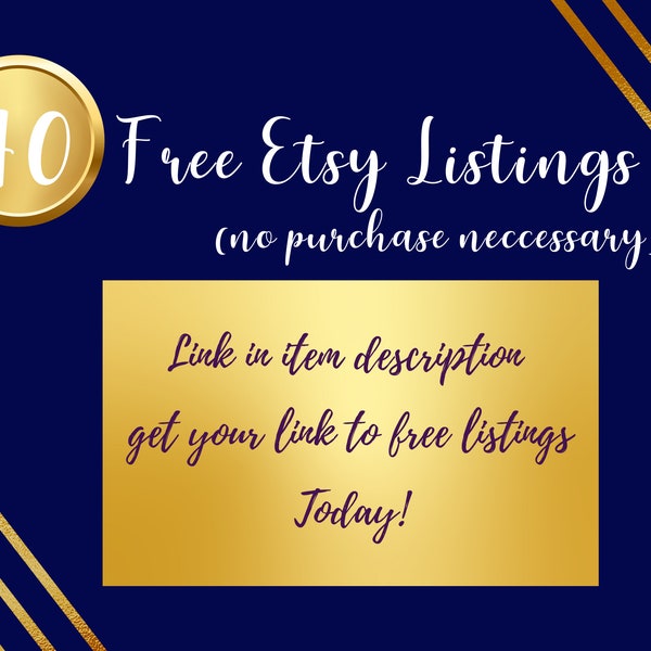 Free Listing Code Etsy