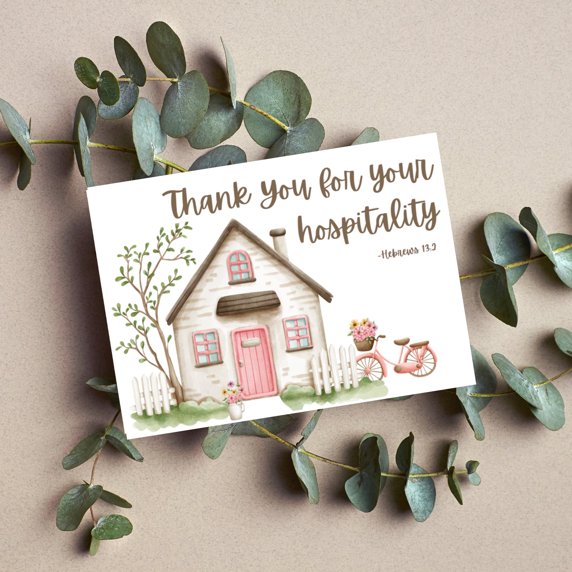 Printable Thank You Hospitality Card 2024 Special Convention Printable