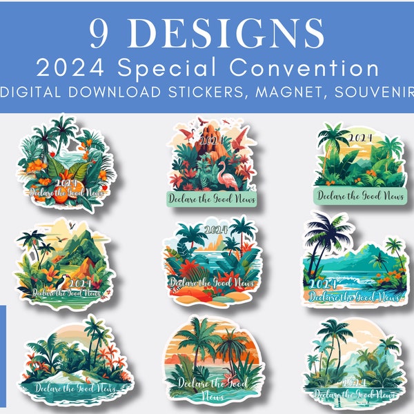 2024 Special Convention Stickers | Instant Download Gift for Convention 2024 Digital Stickers | Special Convention DIY Print at home Sticker