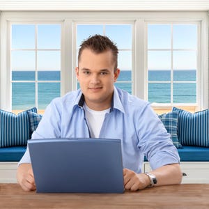 Zoom Beach Home Office Virtual Background Meeting Backdrop, Therapy Office Backdrop, Teams Background, Zoom Virtual Office Background
