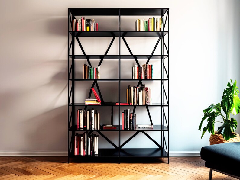Bookcase Virtual Background Zoom Home Office Virtual - Etsy