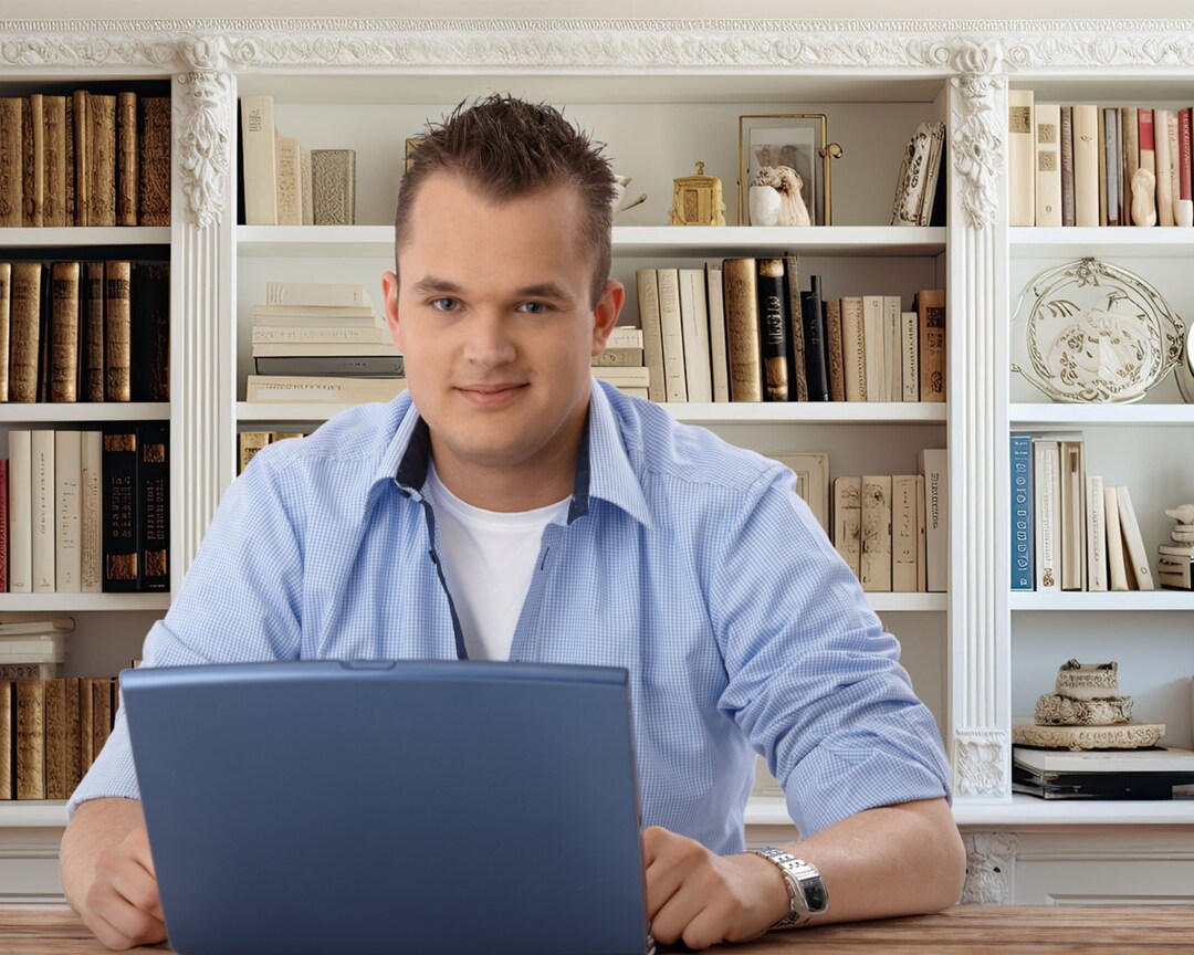 Bookshelves Zoom Office Background Microsoft Teams Bookcase Etsy