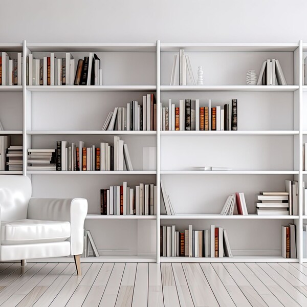 Bookshelf Background Zoom Etsy