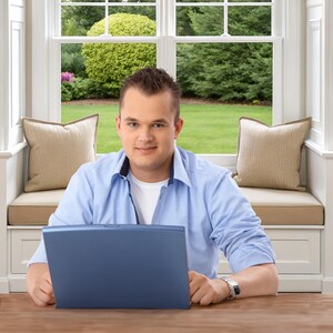 Zoom Spring Virtual Background Home Office Backdrop for Teams Virtual Office Summer Background Window Backdrop for Home Office