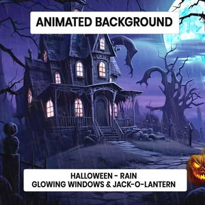 vTuber Halloween Animated Virtual Background Magical twitch overlay Vtuber Background Seamless Loop Streaming Wallpaper Twitch Backdrop