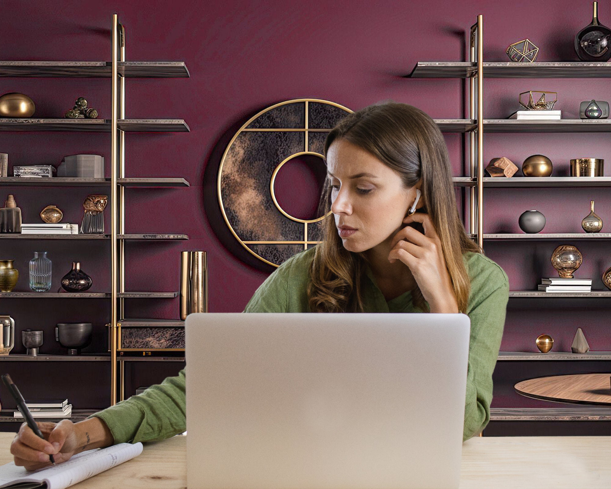 Microsoft Teams Bookshelf Background Bookcase Backdrop Zoom Etsy