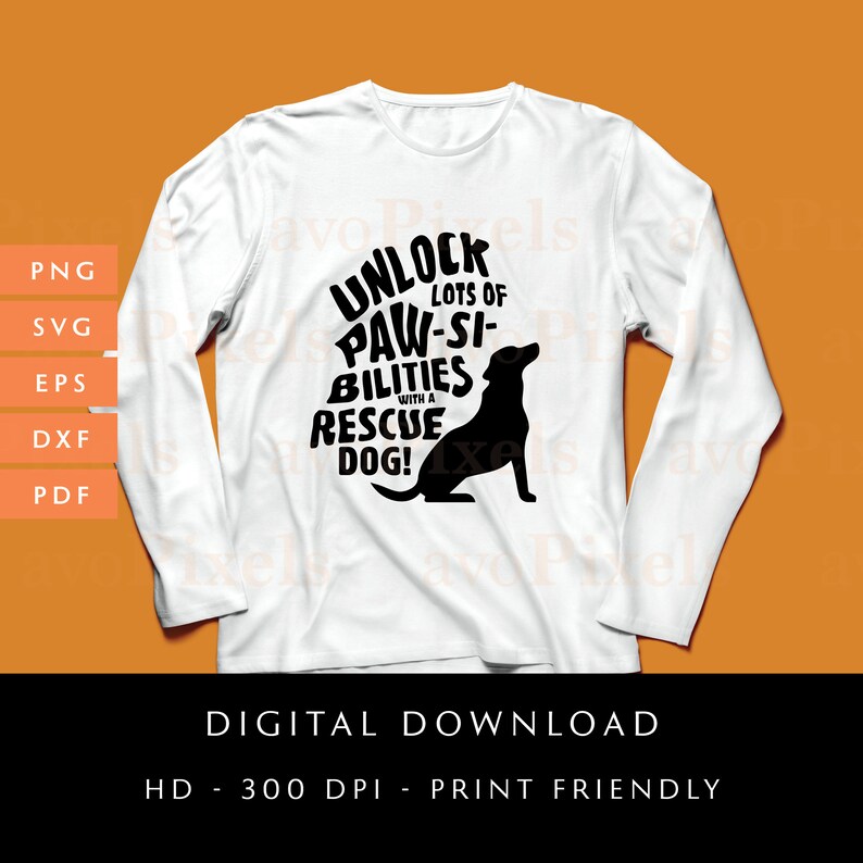 Rescue Dogs Slogans Png Svgdesign for Prints, Dog Lover Svg, Animal